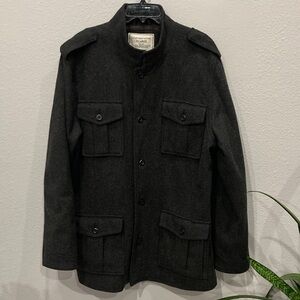 Old Navy Charcoal Military Field Jacket XL